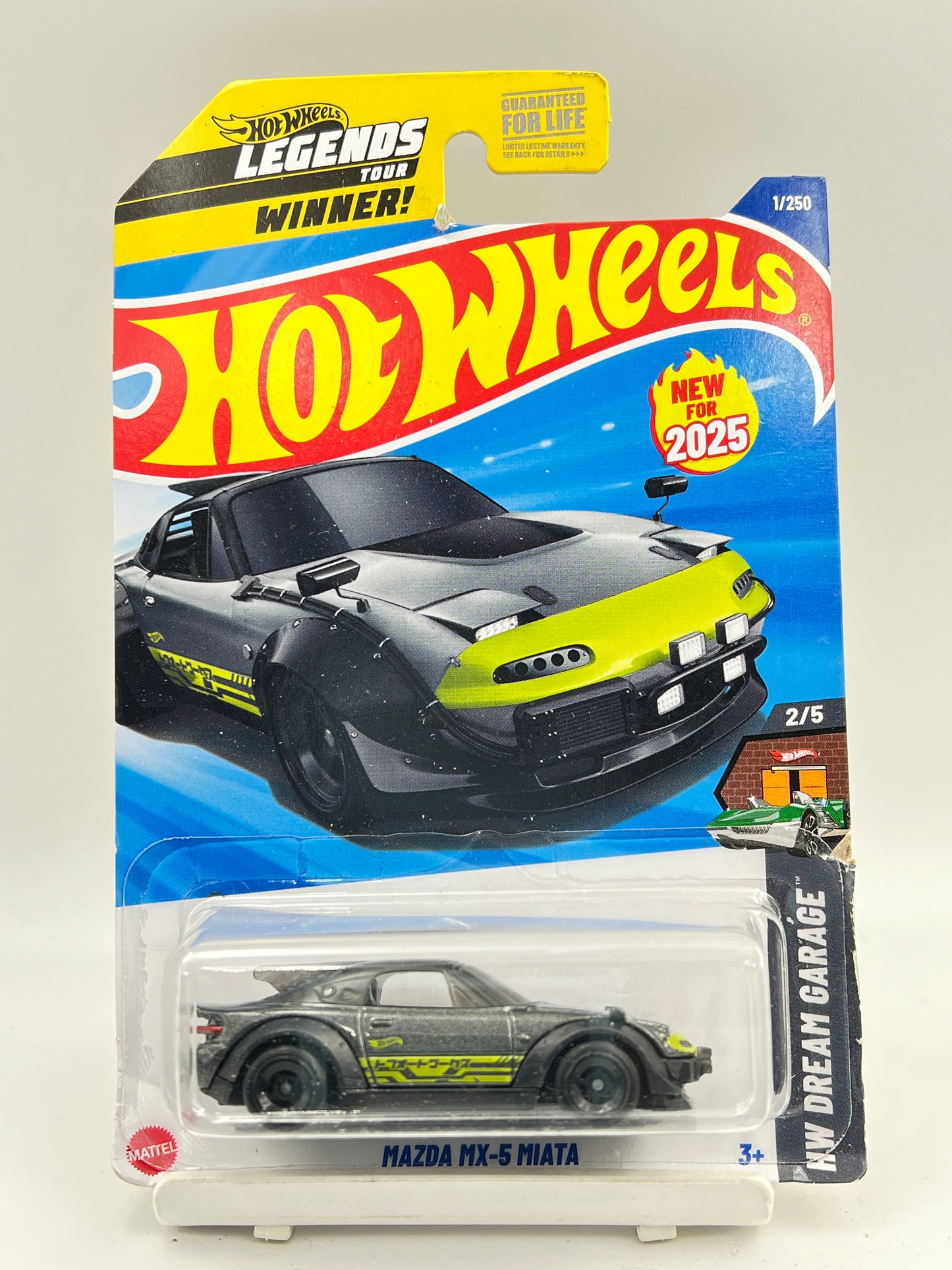 DAMAGED CARD - HOT WHEELS - MAZDA MX-5 MIATA - 4F