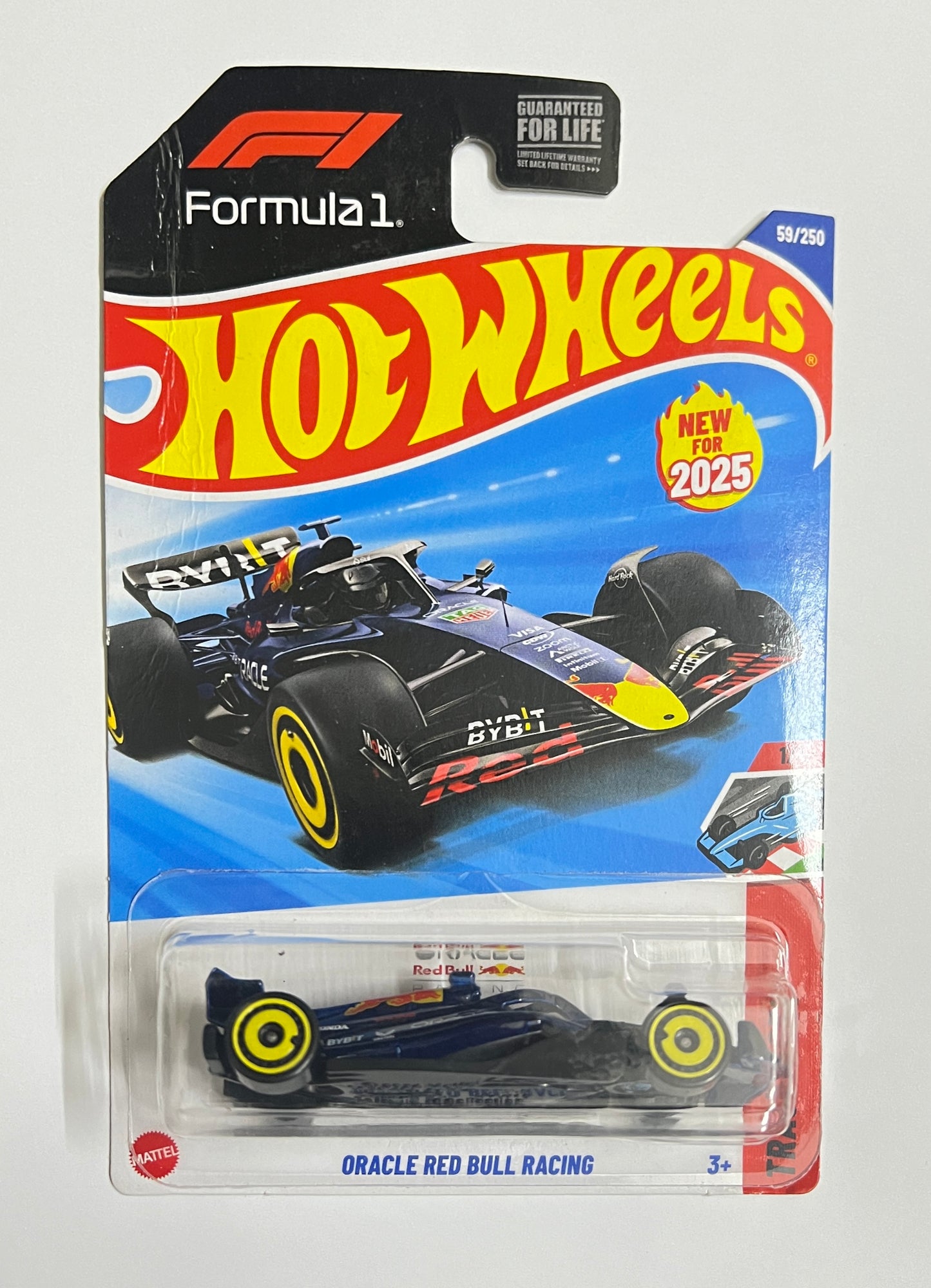 CREASED CARD / BLISTER BEND - HOT WHEELS - ORACLE RED BULL RACING - 3D
