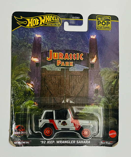 CREASED CARD - HOT WHEELS - 92 JEEP WRANGLER SAHARA - 4F