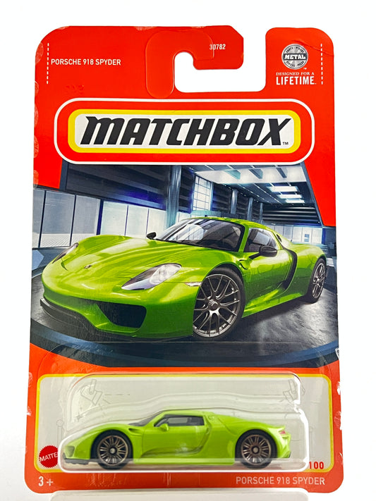 PORSCHE 918 SPYDER - GREEN - Its Fun- Hot wheels - matchbox - diecast