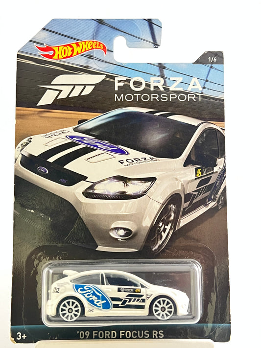 09 FORD FOCUS RS - CARD ART-FORZA - 4A - Its Fun- Hot wheels - matchbox - diecast