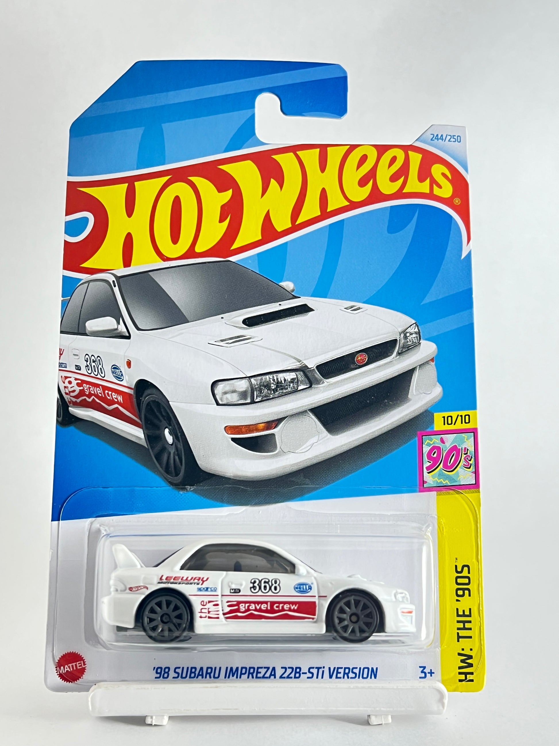 CREASED CARD - 98 SUBARU IMPREZA 22B-STI VERSION - 4F - Its Fun- Hot wheels - matchbox - diecast