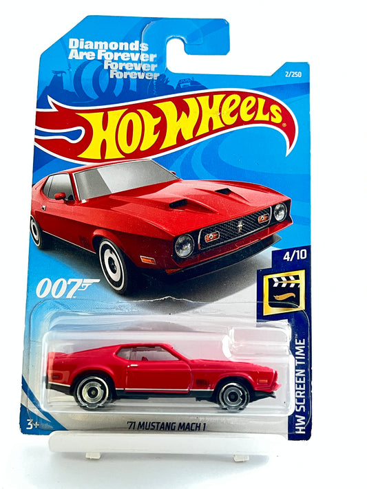 71 MUSTANG MACH 1 - RED - 3C - Its Fun- Hot wheels - matchbox - diecast