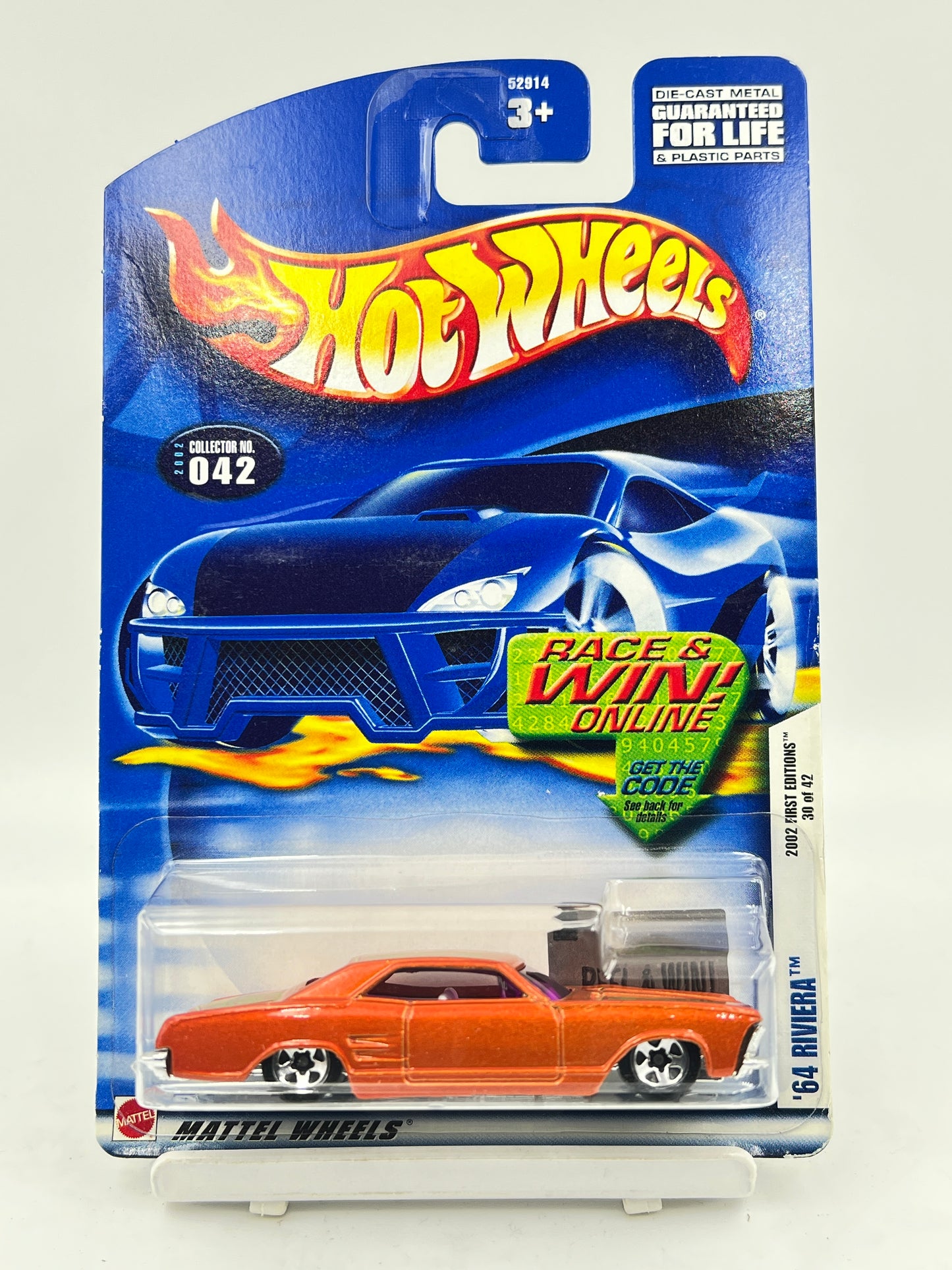 HOT WHEELS - 64 RIVIERA - ORANGE - 1B