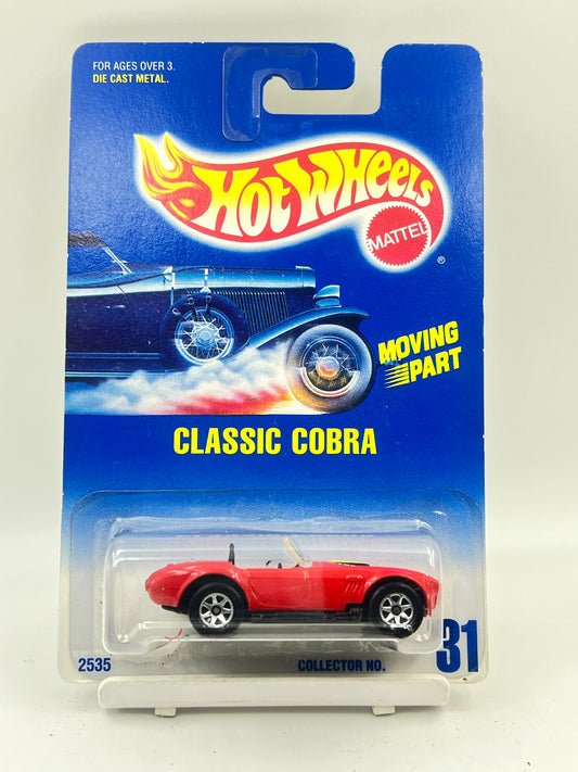FULL METAL - HOT WHEELS -  RARE - CLASSIC COBRA - RED - WITH OPENABLE HOOD - 6E