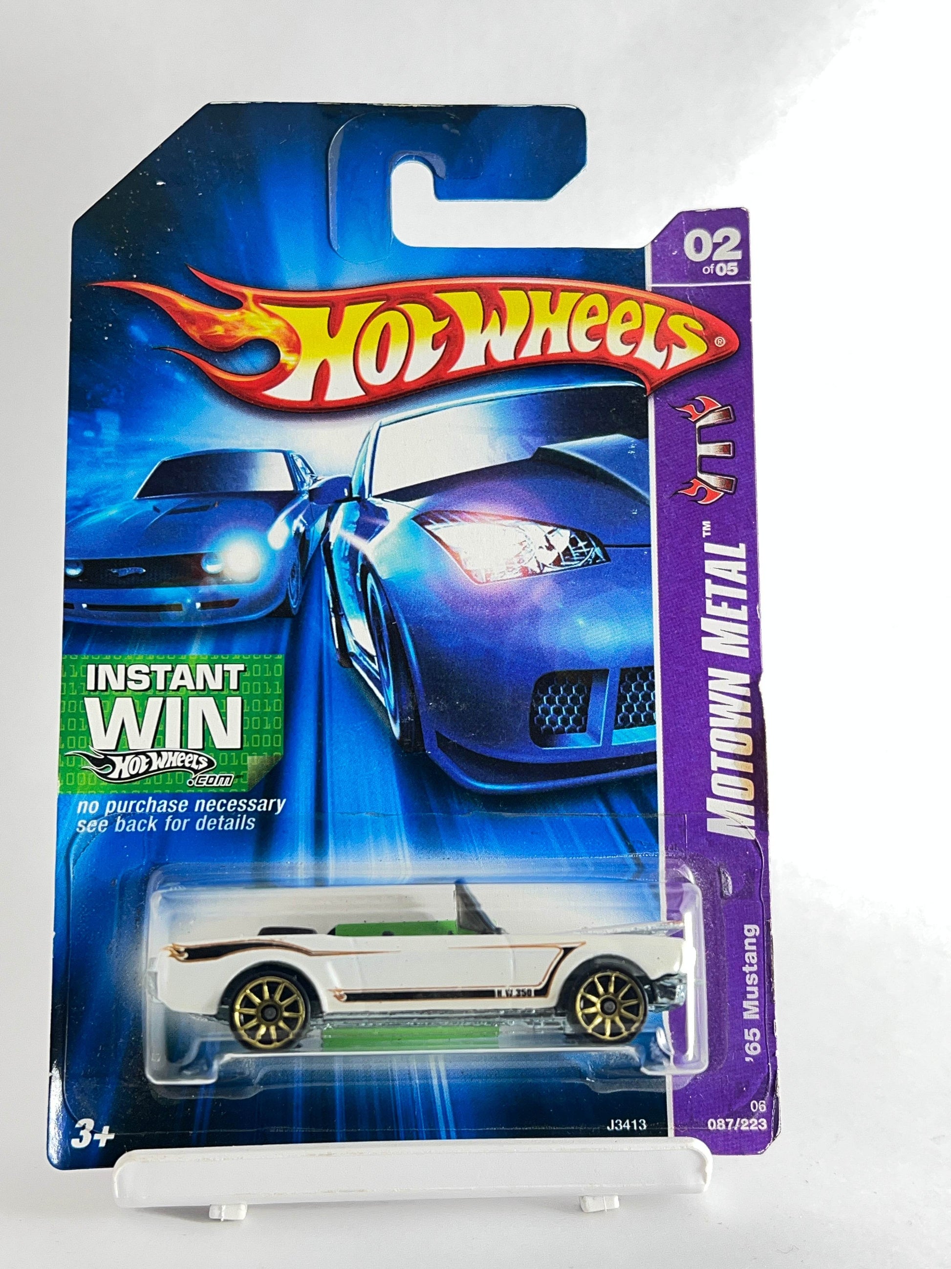 65 MUSTANG - FULL METAL WITH OPENING HOOD - CARD AS IN PIC - 3D - Its Fun