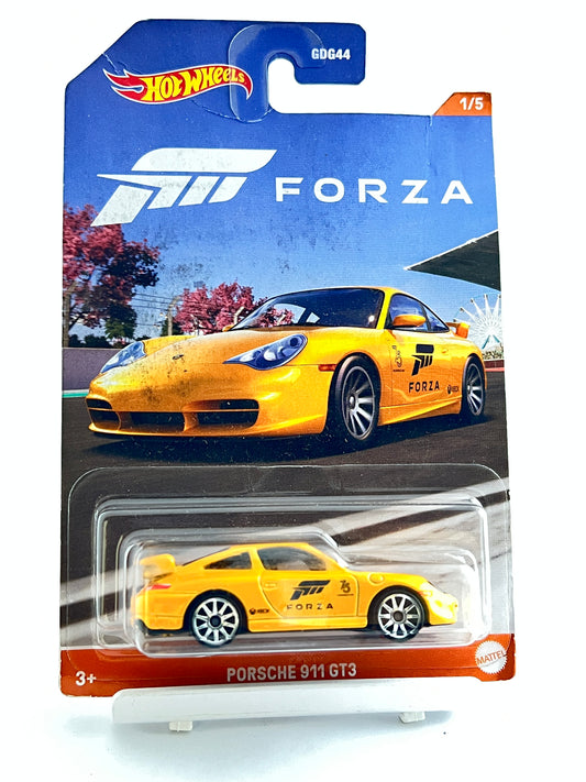 FORZA - PORSCHE 911 GT3 - CREASED CARD - 3B - Its Fun- Hot wheels - matchbox - diecast