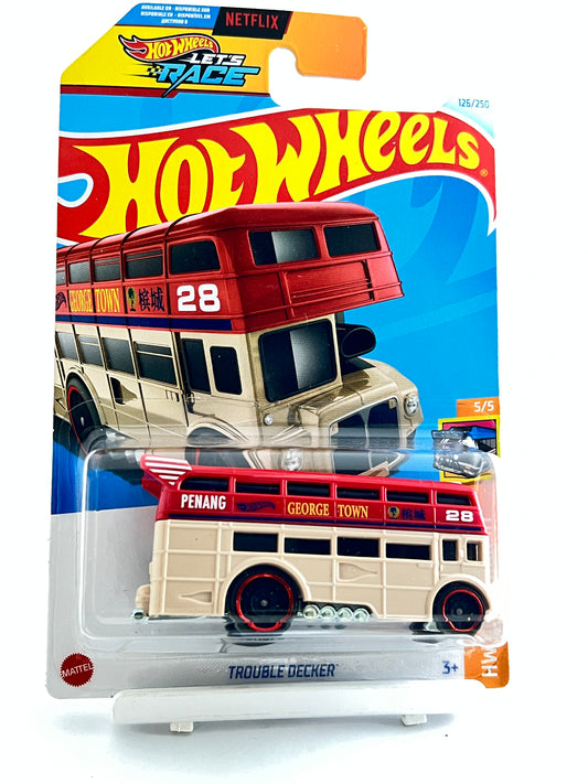 TROUBLE DECKER - 3C - Its Fun- Hot wheels - matchbox - diecast