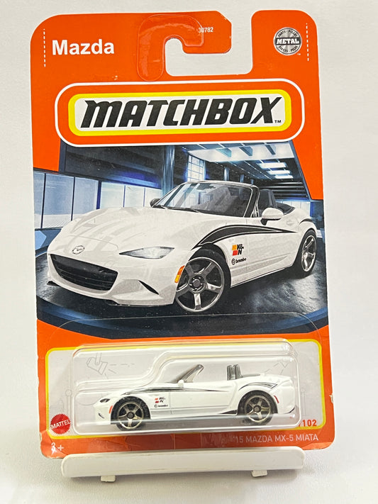 MATCHBOX - CREASED/SOFT CORNER - 15 MAZDA MX-5 MIATA - 5C - Its Fun- Hot wheels - matchbox - diecast
