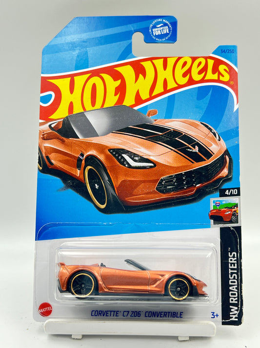 VERY MILD HOOK CREASE - IMPORTED - HOT WHEELS -  CORVETTE C7 Z06 CONVERTIBLE - C1
