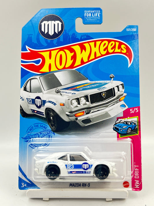 IMPORTED - HOT WHEELS -  MAZDA RX-3 - WHITE - C1