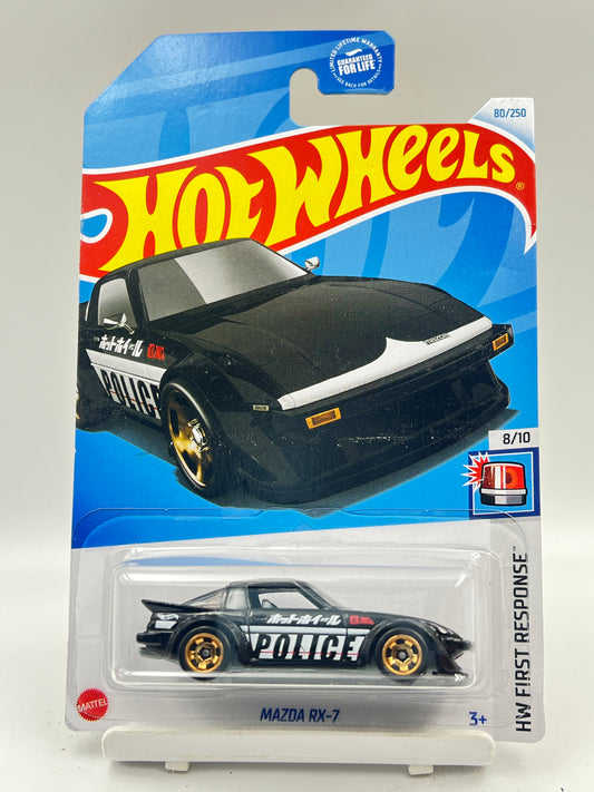 IMPORTED - HOT WHEELS -  MAZDA RX-7 - POLICE - C1