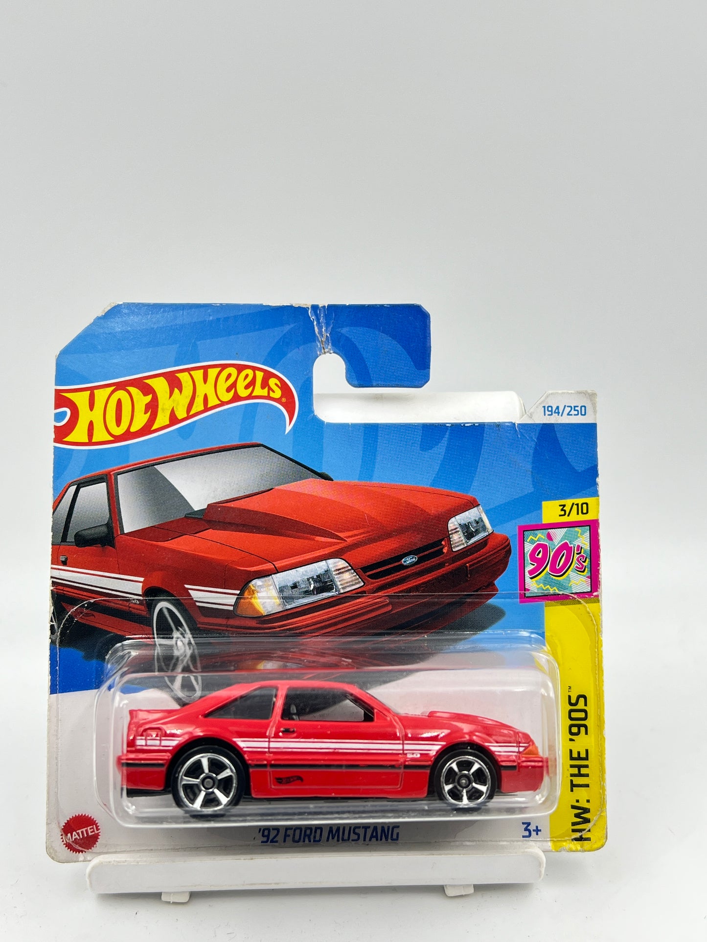DAMAGED CARD - HOT WHEELS - 92 FORD MUSTANG - 7A