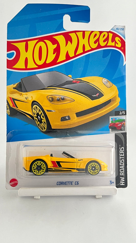CORVETTE C6 - YELLOW - 2B - Its Fun- Hot wheels - matchbox - diecast