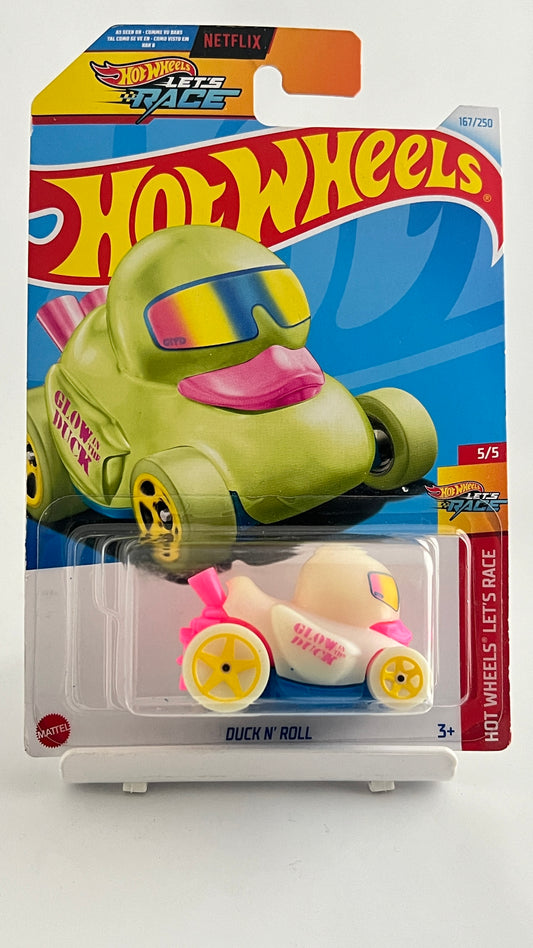 DUCK N ROLL - GLOW IN DARK - 2B - Its Fun- Hot wheels - matchbox - diecast