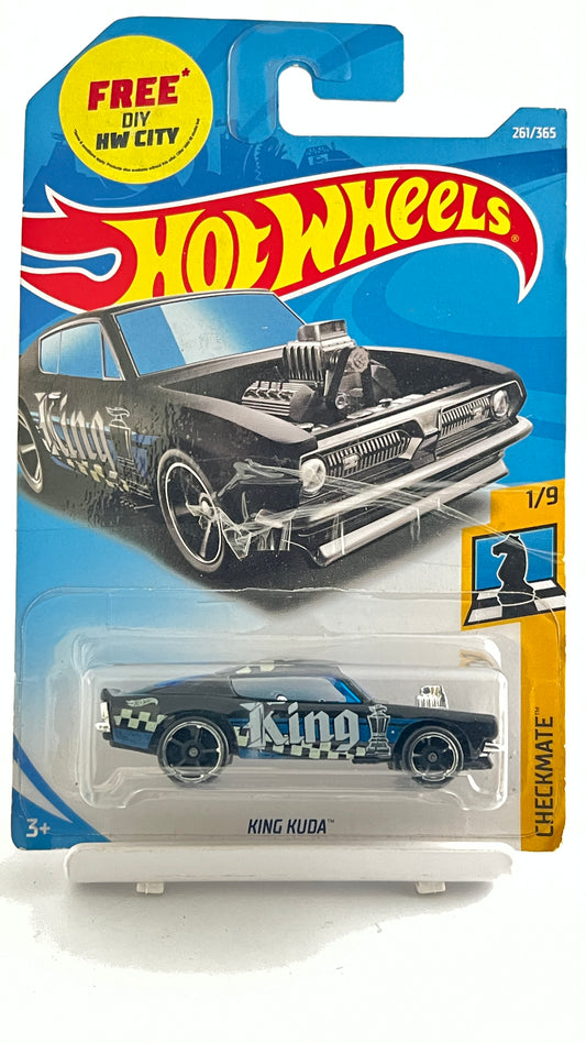 KING KUDA - BLACK - WITH FREE DIY HW CITY ATTACHED - 2B - Its Fun- Hot wheels - matchbox - diecast