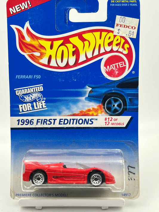 MILD CREASE - HOT WHEELS - FERRARI  F50 - RED - 7A