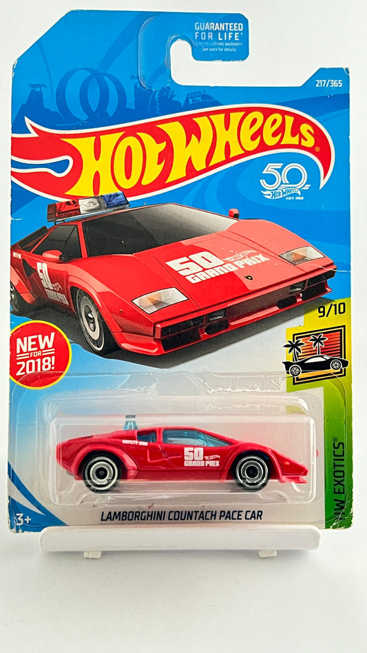 LAMBORGHINI  COUNTACH PACE CAR - RED -4A - Its Fun- Hot wheels - matchbox - diecast