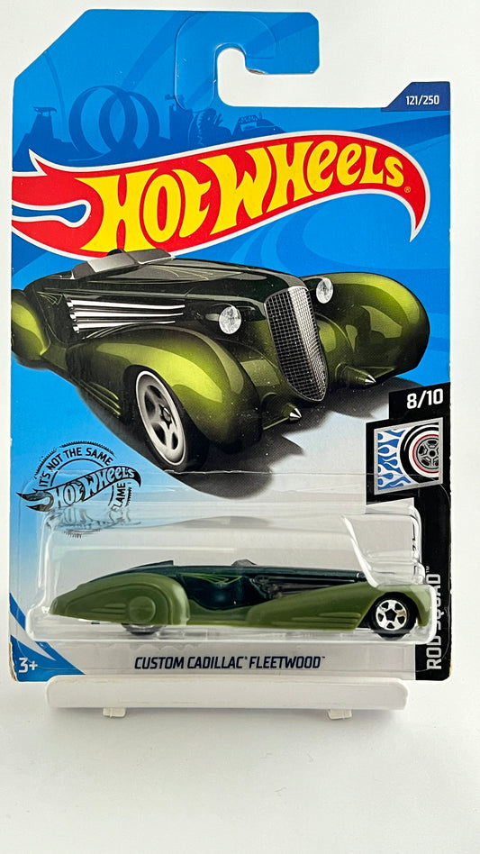 CUSTOM CADILLAC FLEETWOOD-GREEN - 3A - Its Fun- Hot wheels - matchbox - diecast