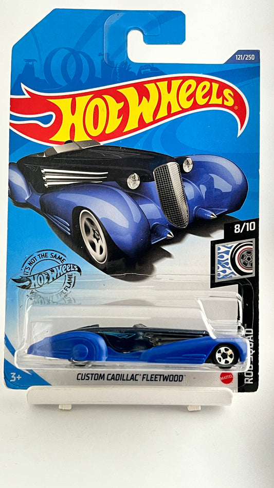 CUSTOM CADILLAC FLEETWOOD - BLUE - 3A - Its Fun- Hot wheels - matchbox - diecast