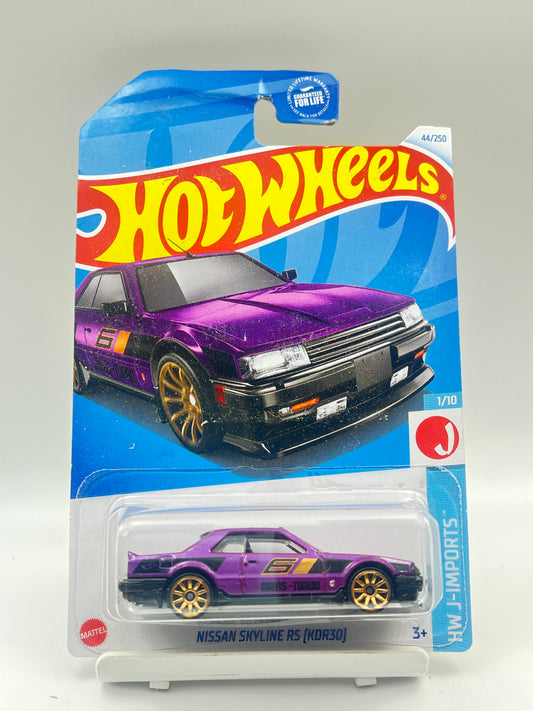( CARD AS IN PIC ) - IMPORTED - HOT WHEELS -  NISSAN SKYLINE RS (KDR30) - PURPLE - 1C