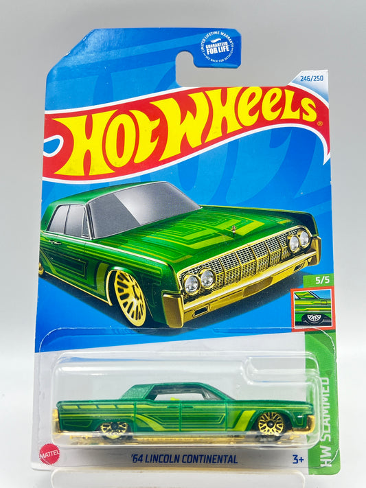 IMPORTED - HOT WHEELS -  64 LINCOLN CONTINENTAL - GREEN - 2A