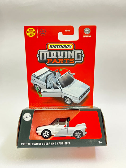 MATCHBOX MOVING PARTS - 1987 VOLKSWAGEN GOLF MK1 CABRIOLET - ZX4