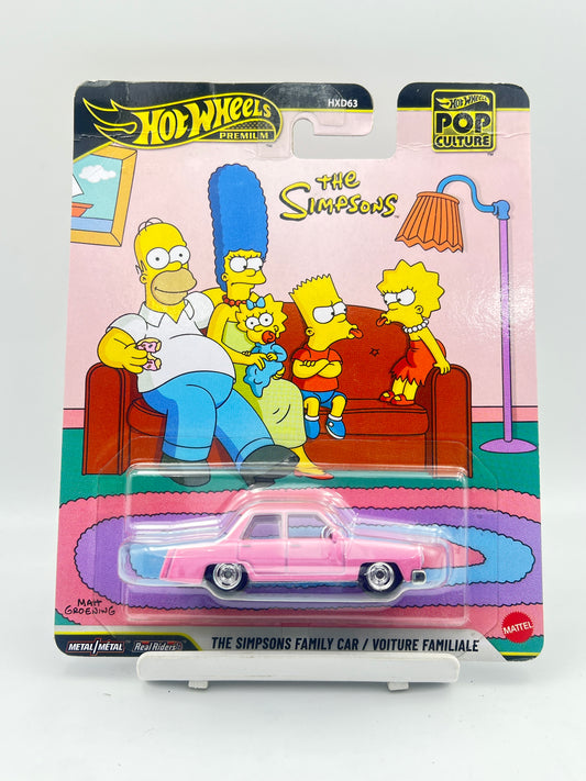 CREASED - HOT WHEELS - PREMIUM - THE SIMPSONS FAMILY CAR - 5B