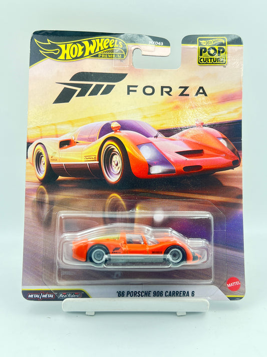 CREASED - HOT WHEELS - PREMIUM - 66 PORSCHE 906 CARRERA 6 - 5B