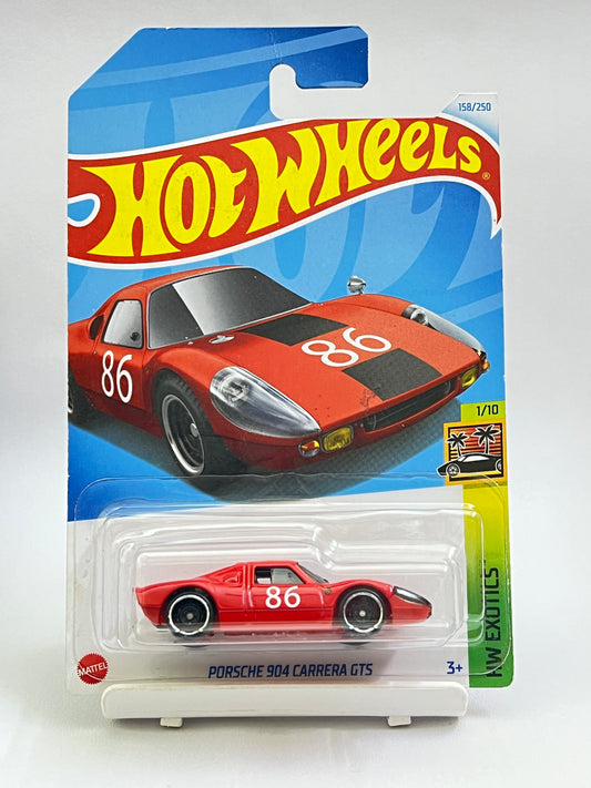 HOT WHEELS - PORSCHE 904 CARRERA GTS - RED (CARD AS IN PIC) - 4F