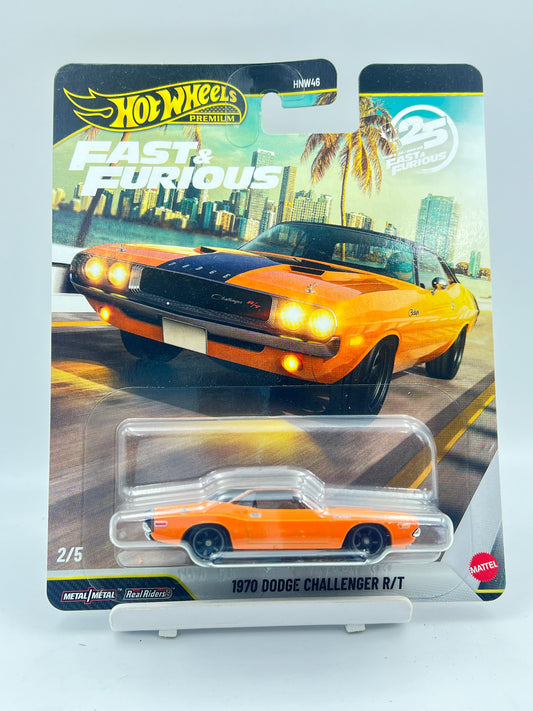 HOT WHEELS - PREMIUM - 25 YEARS OF FAST AND FURIOUS - 1970 DODGE CHALLENGER R/T - 2G