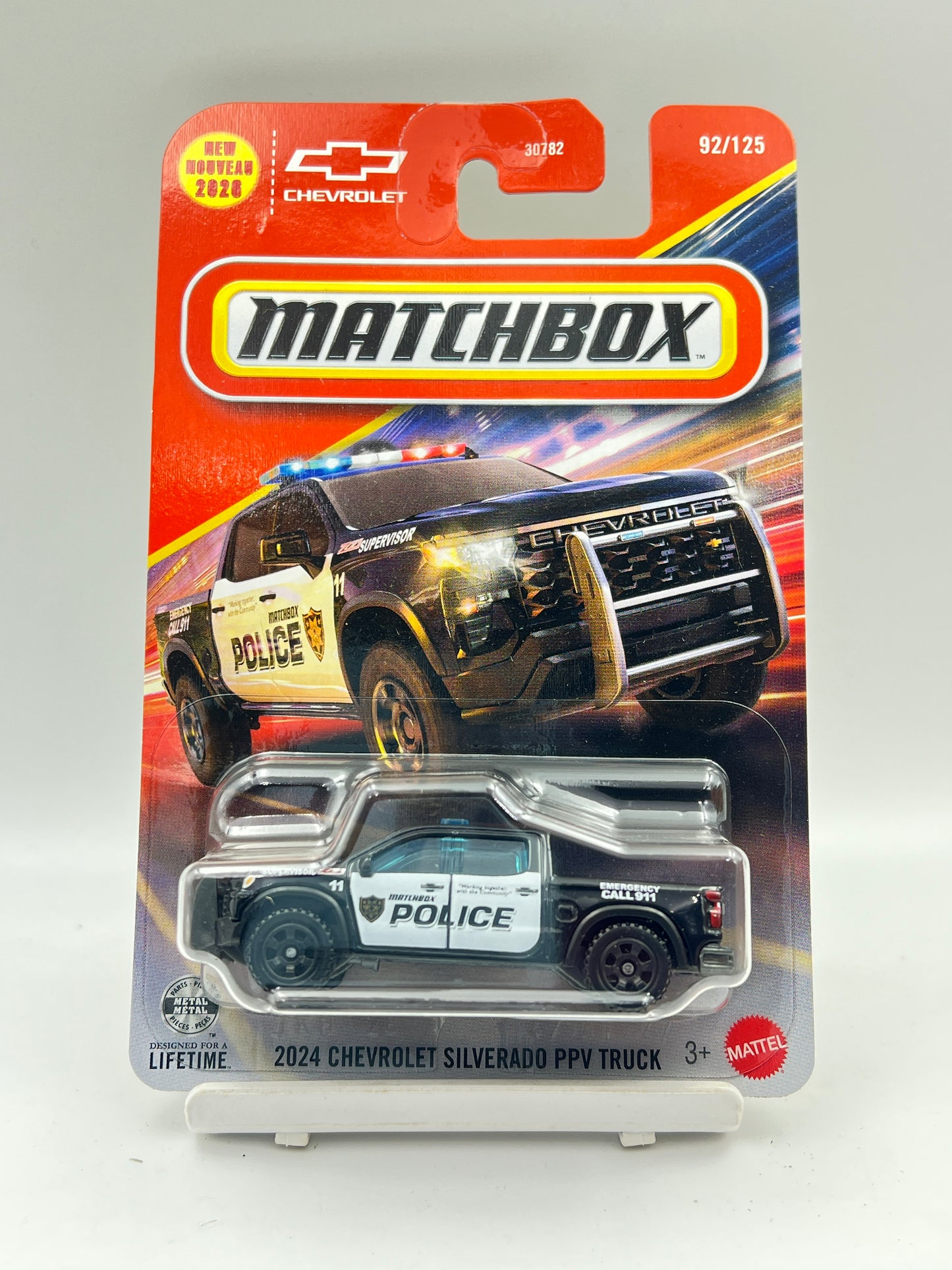 MATCHBOX -  2024 CHEVROLET SILVERADO PPV TRUCK - 3E