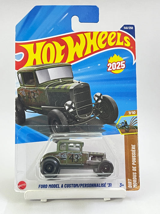 HOT WHEELS - FORD MODEL A CUSTOM - GREEN - 2B