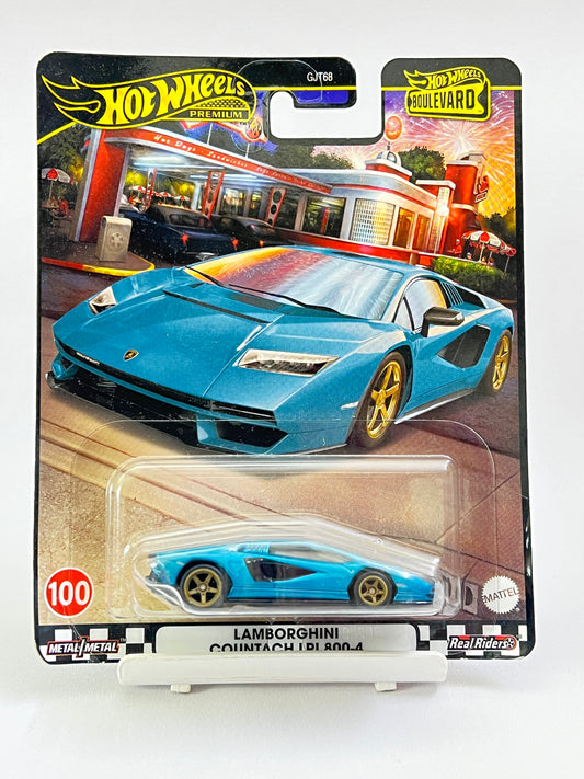 CREASED CARD - HOT WHEELS PREMIUM - LAMBORGHINI COUNTACH LPI 800-4 - 5C