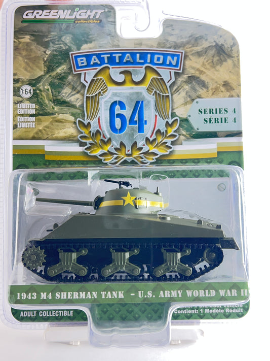 GREENLIGHT - 1943 M4 SHERMAN TANK - US ARMY WORLD WAR II