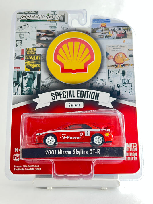 GREENLIGHT SPECIAL EDITION - 2001 NISSAN SKYLINE GT-R (SHELL)
