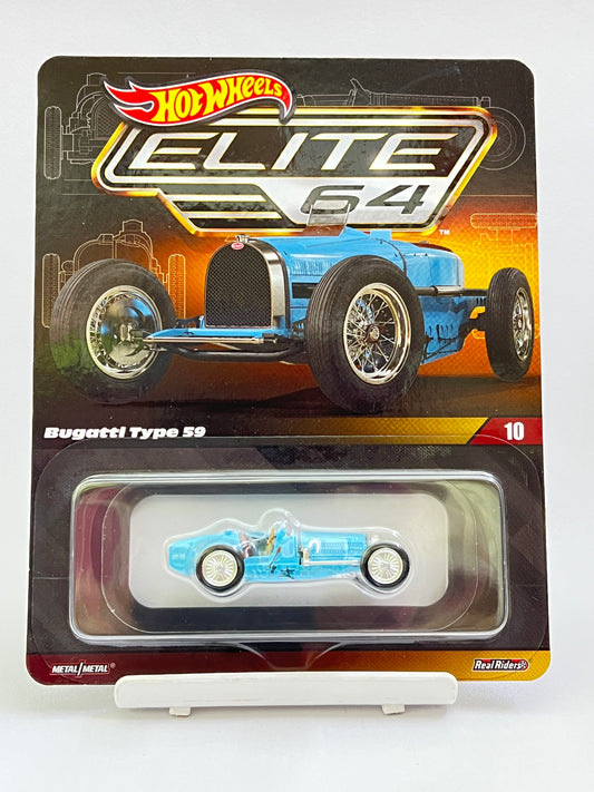 HOT WHEELS - ELITE64 - BUGATTI TYPE 59 - COMES WITH PROTECTOR