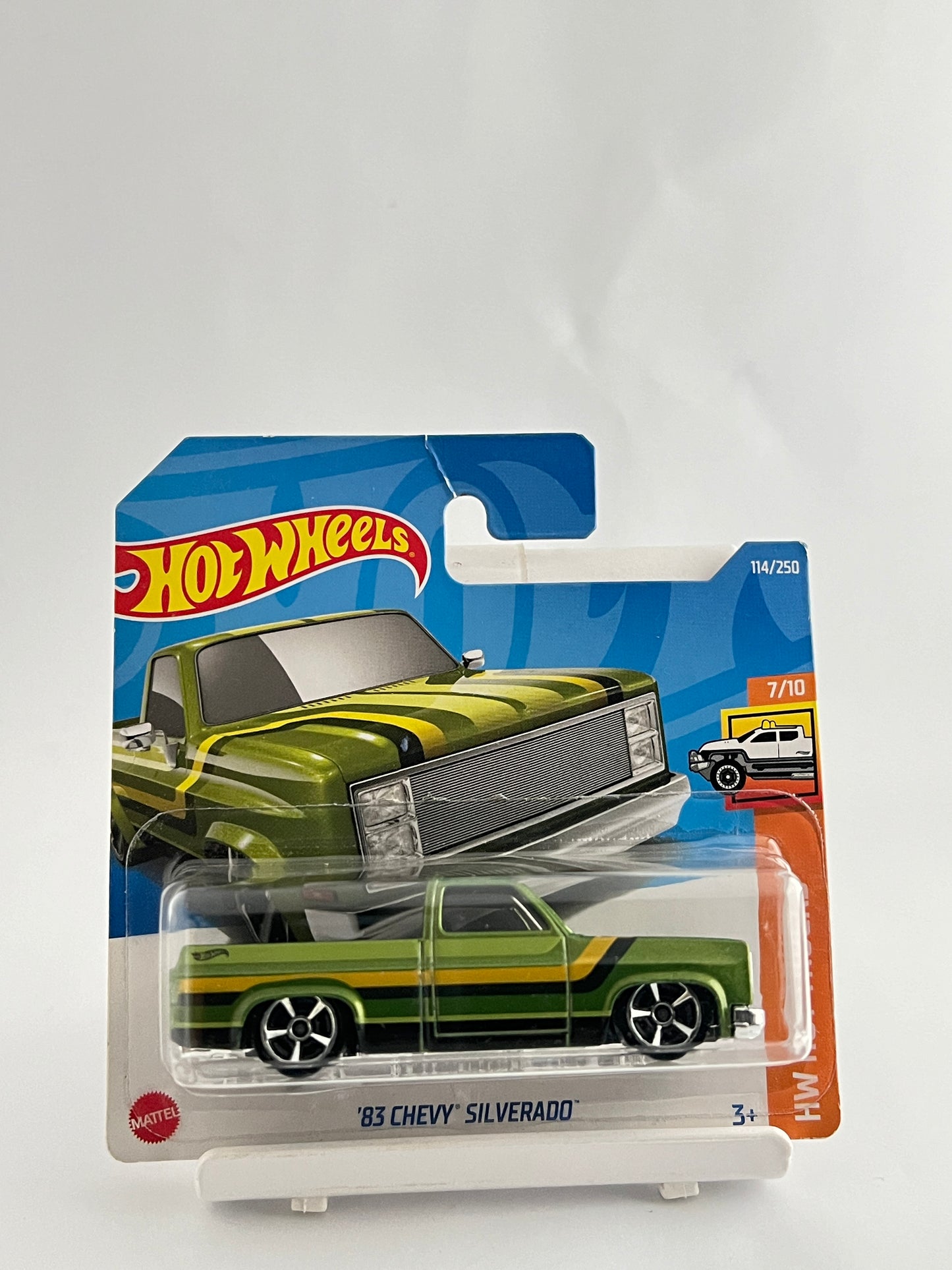 83 CHEVY SILVERADO - SHORT CARD - 1A - Its Fun- Hot wheels - matchbox - diecast