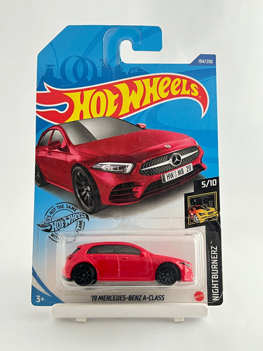 19 MERCEDES BENZ A CLASS - RED - 3B - Its Fun- Hot wheels - matchbox - diecast