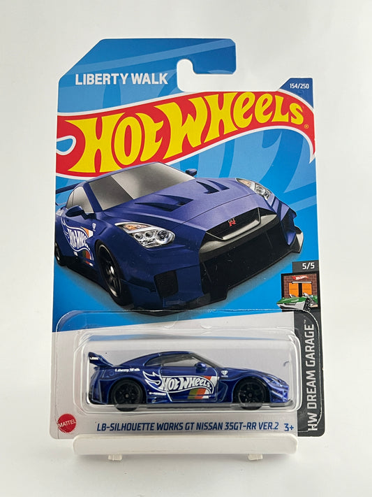 LB SILHOUETTE WORKS GT NISSAN 35GT-RR VER.2 - DARK BLUE - 4C - Its Fun- Hot wheels - matchbox - diecast