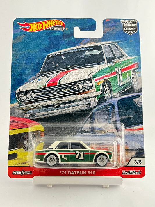 PREMIUM - 71 DATSUN 510 - 5A - Its Fun- Hot wheels - matchbox - diecast