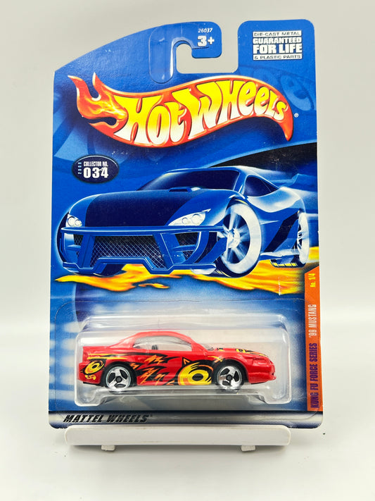 IMPORTED - HOT WHEELS -  99 MUSTANG - RED -1B