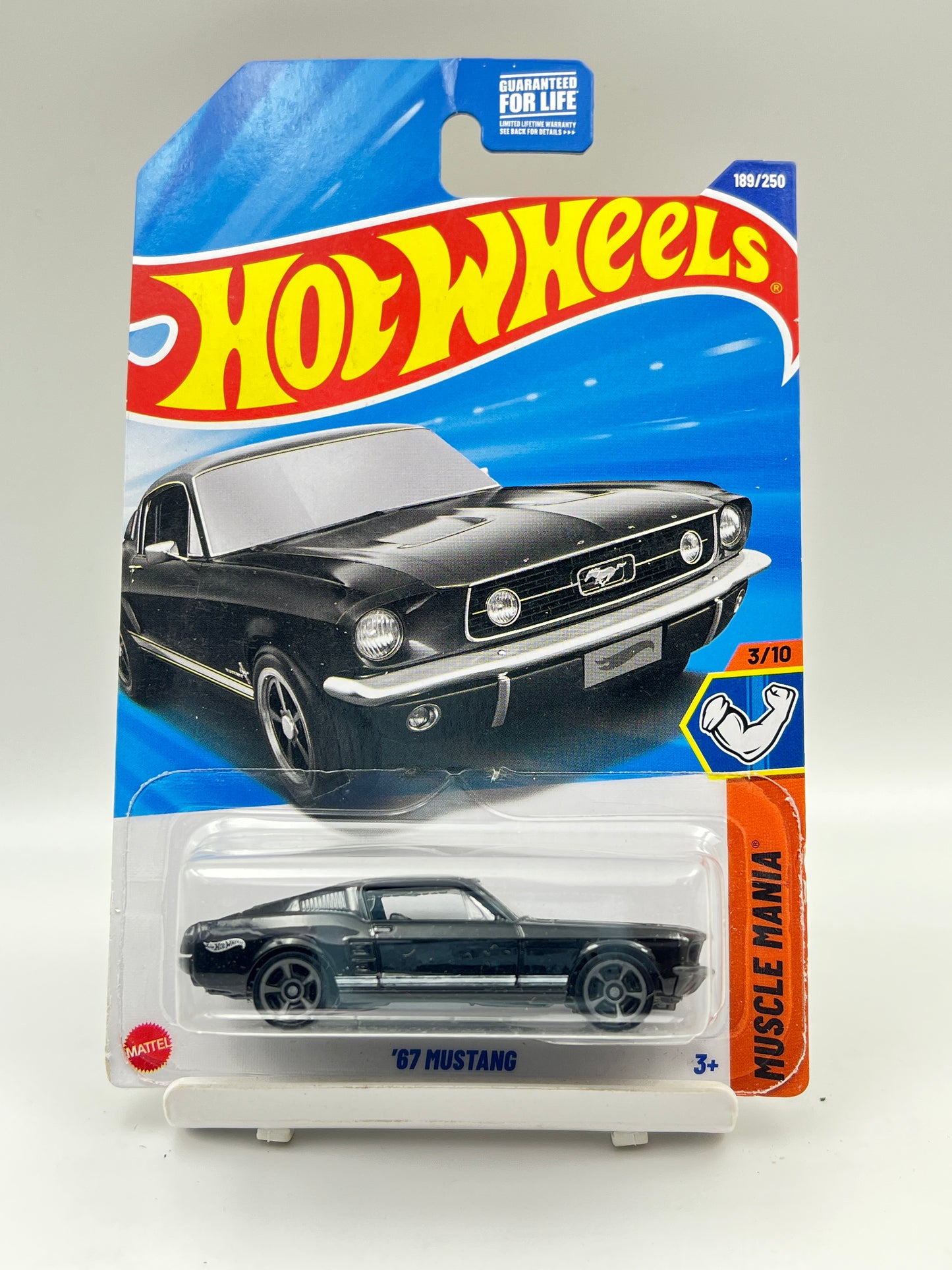 IMPORTED - HOT WHEELS -  67 MUSTANG - BLACK - 1A