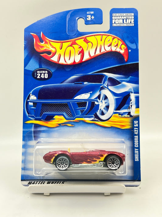 OPENING HOOD - FULL METAL - HOT WHEELS -  SHELBY COBRA 427 S/C - RED - 1A