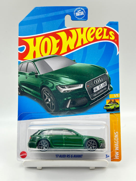 IMPORTED - HOT WHEELS -  17 AUDI RS 6 AVANT - GREEN - 2A