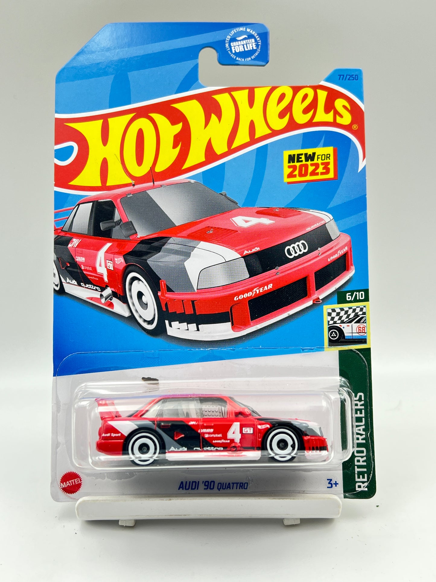 IMPORTED - HOT WHEELS -  AUDI 90 QUATTRO - RED - 3B