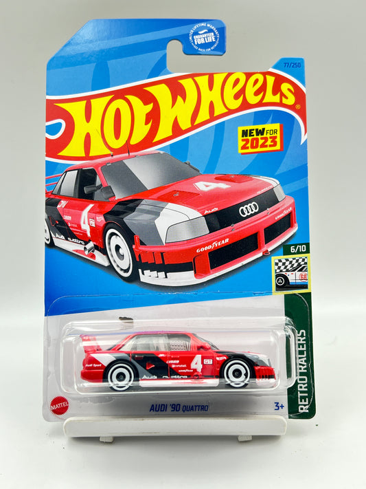 IMPORTED - HOT WHEELS -  AUDI 90 QUATTRO - RED - 3B