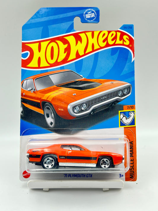 IMPORTED - HOT WHEELS -  71 PLYMOUTH GTX - ORANGE - 3A