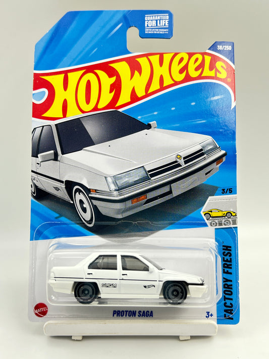 IMPORTED - HOT WHEELS -  PROTON SAGA - WHITE - 2C