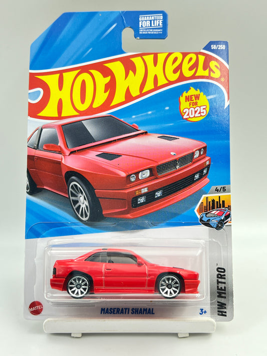 IMPORTED - HOT WHEELS -  MASERATI SHAMAL - RED - 2B